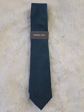 Michael Kors Mens Damon Mini-Pattern Tie Jade ONE SIZE